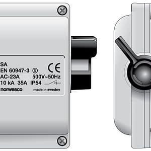 Turvakytkin SA316 7,5Kw IP54 Norwesco